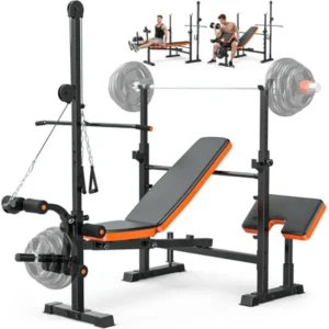 Adjustable Weight Bench Press Set