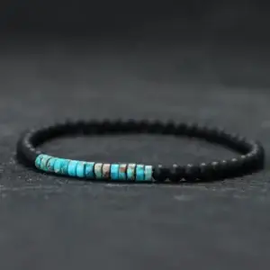 New Minimalist 4mm Onyx Bead Bracelet
