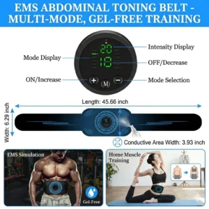 EMS Abdominal Toning Belt Muscle Stimulator Abs Trainer