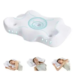 24" Large x 15.4" Wide Ergonomic Cervical Neck Pillow